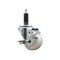 Service Caster 3'' Nylon Swivel 1'' Expanding Stem Caster with Brake SCC-EX20S314-NYS-TLB-1 - alternate 1